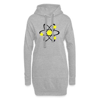 Tennis Physique Chemise Foncé - Sweat-shirt à capuche long Femme - gris chiné - Devant