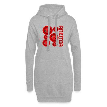 NIEDRIGE EISENMANGELANÄMIE - Hoodie-Kleid - Grau meliert - Vorne