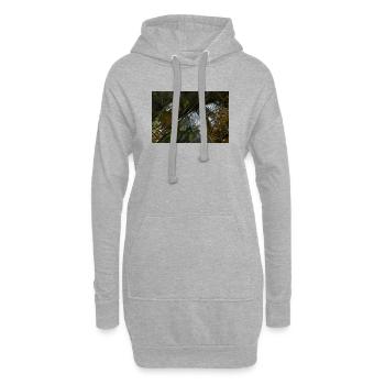 Fluss in uralter Schlucht - Hoodie-Kleid - Grau meliert - Vorne