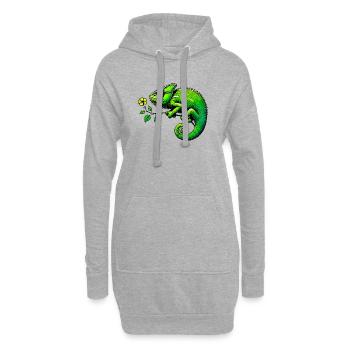 Chamäleon - Hoodie-Kleid - Grau meliert - Vorne