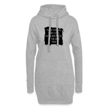 ADHS - Hoodie-Kleid - Grau meliert - Vorne
