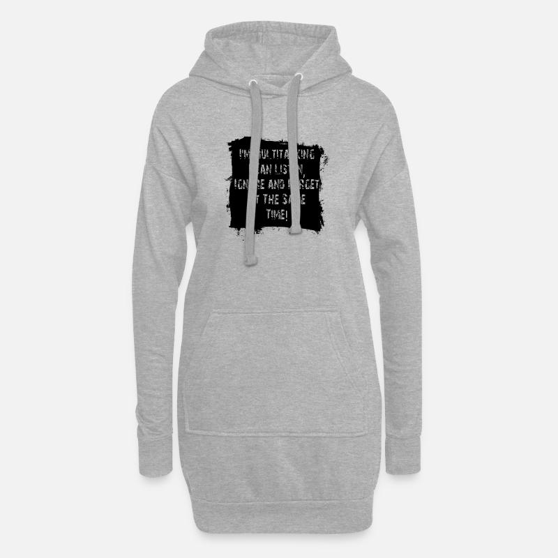 ADHS - Hoodie-Kleid - Grau meliert