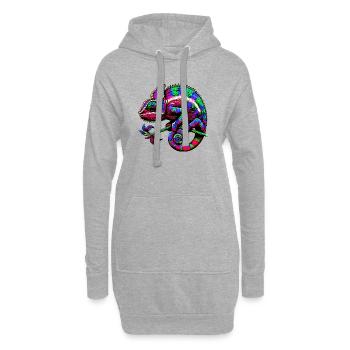 Chamäleon - Hoodie-Kleid - Grau meliert - Vorne
