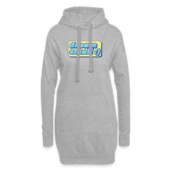 Retro Pixel Dream – Motivation ironique - Sweat-shirt à capuche long Femme - gris chiné - Devant