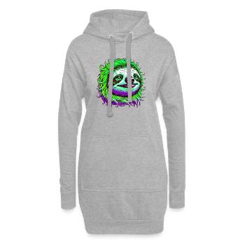 Paresse - Sweat-shirt à capuche long Femme - gris chiné - Devant