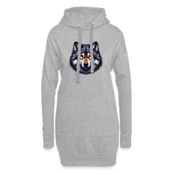 Wolf - Hoodie-Kleid - Grau meliert - Vorne