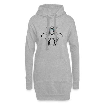 Alpha Pisces Deluxe - Hoodie-Kleid - Grau meliert - Vorne