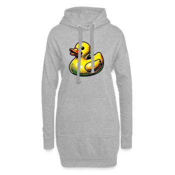 Ente Ente Ente Ente Ente - Hoodie-Kleid - Grau meliert - Vorne