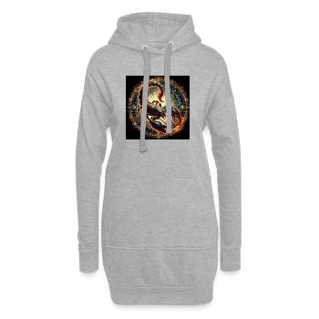 SCORPION \ Tierkreiszeichen - Hoodie-Kleid - Grau meliert - Vorne