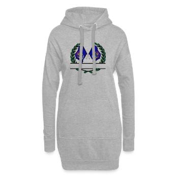 laggen USA Michigan Lorbeerkranz Banner - Hoodie-Kleid - Grau meliert - Vorne