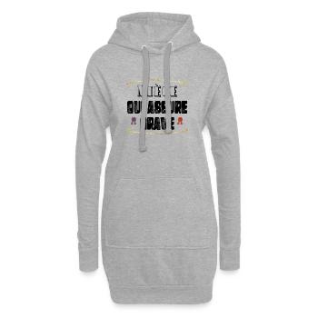Nièce Qui Assure Grave - Sweat-shirt à capuche long Femme - gris chiné - Devant