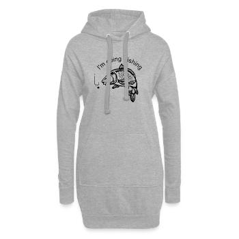 Carpfishing - Hoodie-Kleid - Grau meliert - Vorne