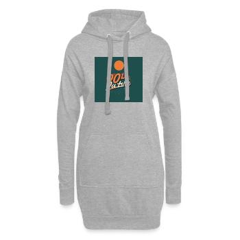 90 - Sweat-shirt à capuche long Femme - gris chiné - Devant
