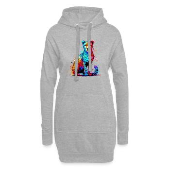 Gepard - Hoodie-Kleid - Grau meliert - Vorne