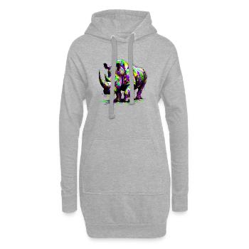 Nashorn - Hoodie-Kleid - Grau meliert - Vorne