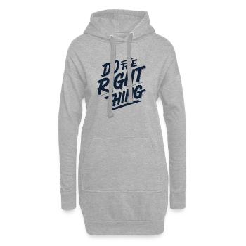 Tu das Richtige 1 - Hoodie-Kleid - Grau meliert - Vorne