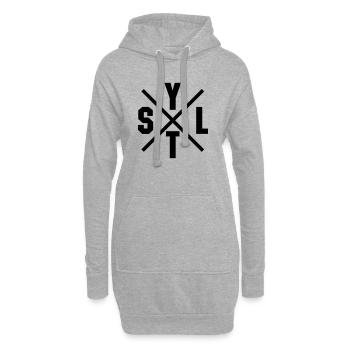 Croix de Sylt - Sweat-shirt à capuche long Femme - gris chiné - Devant