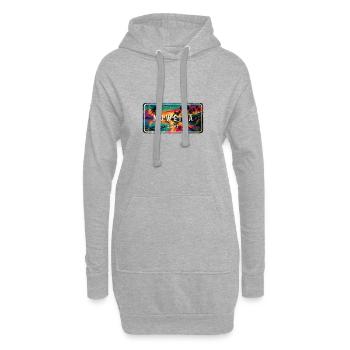 Nuweiba Ägypten Vintage Schild Design - Hoodie-Kleid - Grau meliert - Vorne