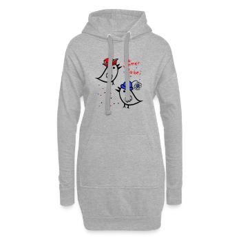 da simmer dabei, Karneval - Hoodie-Kleid - Grau meliert - Vorne