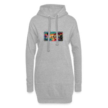 Siwa Oase Ägypten Vintage Schild Design - Hoodie-Kleid - Grau meliert - Vorne