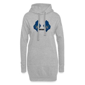 wee flags text NORTH DAKOTA - Hoodie-Kleid - Grau meliert - Vorne