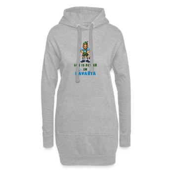 Bayerischer Löwe - Hoodie-Kleid - Grau meliert - Vorne