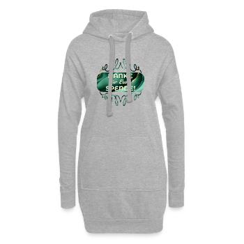 DANKE SAGEN SPENDE - Hoodie-Kleid - Grau meliert - Vorne