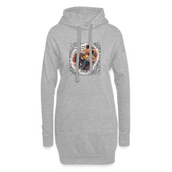 Energie fürs Nichts Tun - Hoodie-Kleid - Grau meliert - Vorne