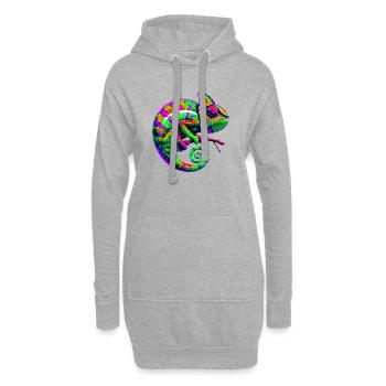 Chameleon - Hoodie Dress - heather grey - Front
