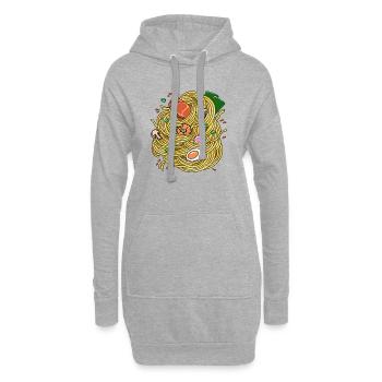 Ramen!! - Hoodie Dress - heather grey - Front