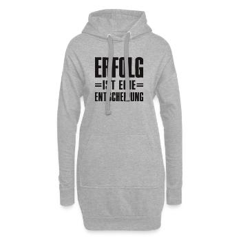 Le succès est une décision Entrepreneur Startup - Sweat-shirt à capuche long Femme - gris chiné - Devant