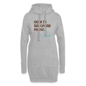 RUHESTAND RENTE ABSCHIED PAUSE - Hoodie-Kleid - Grau meliert - Vorne