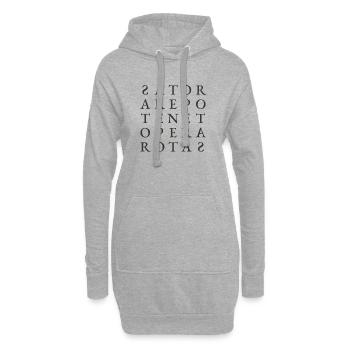 SATOR AREPO TENET OPERA ROTAS - Hoodie-Kleid - Grau meliert - Vorne