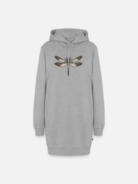 Libelle - Hoodie-Kleid - Grau meliert