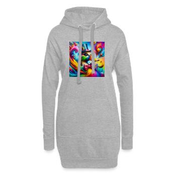 Ente - Hoodie-Kleid - Grau meliert - Vorne