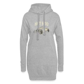 Hot Rod Imprimé Classique - Sweat-shirt à capuche long Femme - gris chiné - Devant