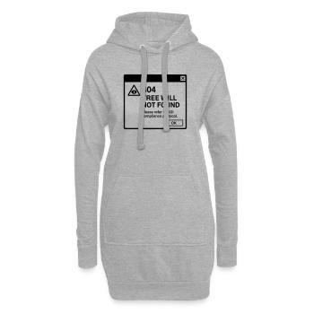 Agent of the Basilisk - Hoodie-Kleid - Grau meliert - Vorne