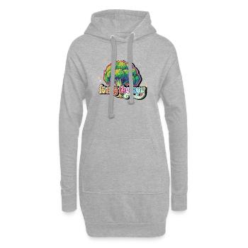 Le brocoli est ma thérapie - Sweat-shirt à capuche long Femme - gris chiné - Devant