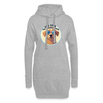 Trop cool pour l’école d’obéissance - Funny Dog Design - Sweat-shirt à capuche long Femme - gris chiné - Devant