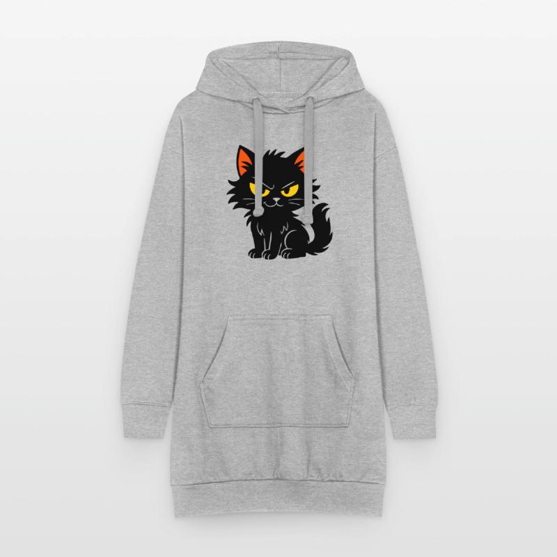 Süßes Kätzchen Hoodie-Kleid