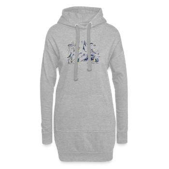 Outdoor Adventures - Hoodie-Kleid - Grau meliert - Vorne