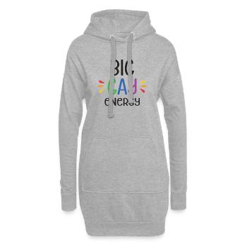 LGBTQ Pride Monat - Große schwule Energie - Hoodie-Kleid - Grau meliert - Vorne
