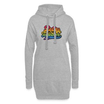 LGBT Pride Month - Better Together - Hoodie Dress - heather grey - Front