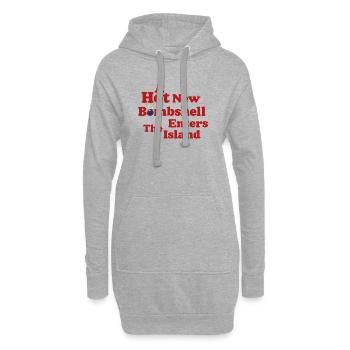 Nouveau thé chaud Bombshell - Sweat-shirt à capuche long Femme - gris chiné - Devant