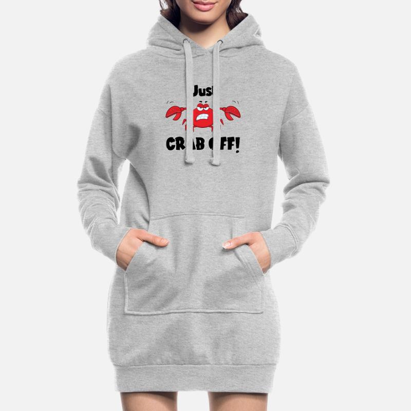 Einfach abhacken! - Eine gefährliche Krabbe, oder vielleicht eine lustige? Hoodie-Kleid