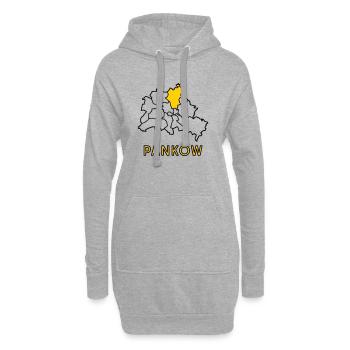 PANKOW, Stadtteil von Berlin - Hoodie-Kleid - Grau meliert - Vorne
