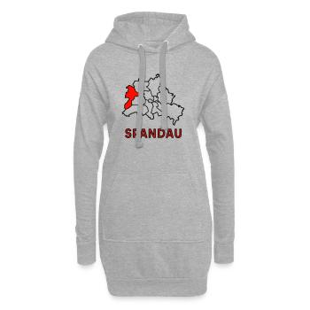 SPANDAU, Stadtteil von Berlin - Hoodie-Kleid - Grau meliert - Vorne