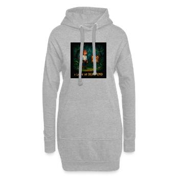 Regardez Dead End - Sweat-shirt à capuche long Femme - gris chiné - Devant