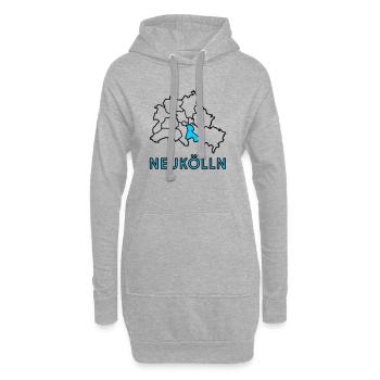 NEUKÖLLN, Stadtteil von Berlin - Hoodie-Kleid - Grau meliert - Vorne