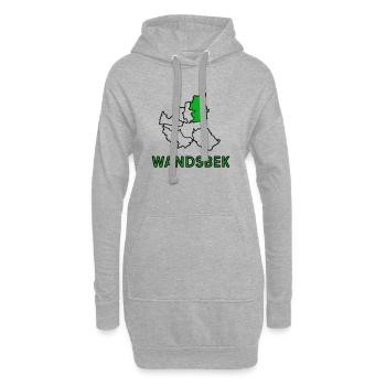 Wandsbek, un quartier de Hambourg - Sweat-shirt à capuche long Femme - gris chiné - Devant